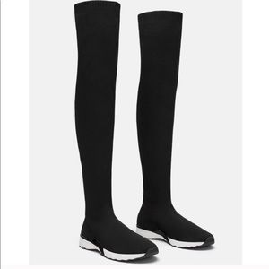 Zara extra tall sock boots